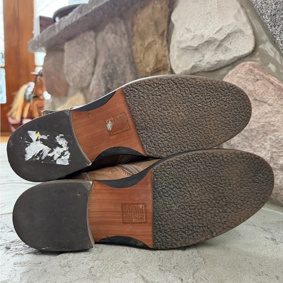 MIZ MOOZ Women's Kellen Brown Leather Knee High Boots Faux Fur Lined Zip Up - Picture 8 of 11